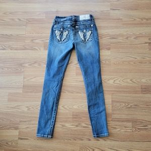 Miss Me Hailey Skinny Jeans Womens Blue Denim Size 25